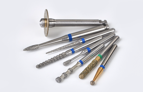 Fraise diamantée mandrin standard pour turbine