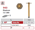 disque coupe couronne 943DIAZIRCON PIECE A MAIN
