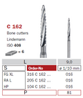 fraise de chirurgie C162 Bone cutters Lindemann