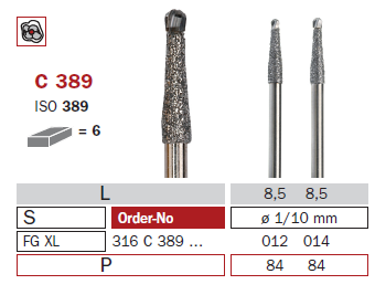 fraise de chirurgie carbure C389
