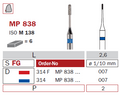 fraise diamantée speciale microprep MP838