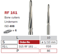 fraise de chirurgie acier RF161 Bone cutters Lindemann