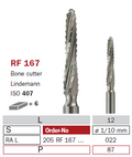fraise de chirurgie acier RF167 Bone cutters Lindemann