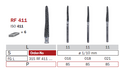 fraise de chirurgie RF411
