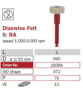 polissoir pour brillantage 260RA